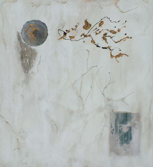 Blu-Rosso-Oro 13 Tecnica mista su Tela  45x50