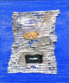 Blu--Rosso-Oro 7  Tecnica mista su Tela  25x30