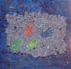 Blu--Rosso-Oro 22 Tecnica mista su Tela  100x100