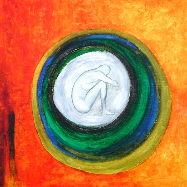 Esistenzialismo 5 Tecnica mista su Tela  60x60