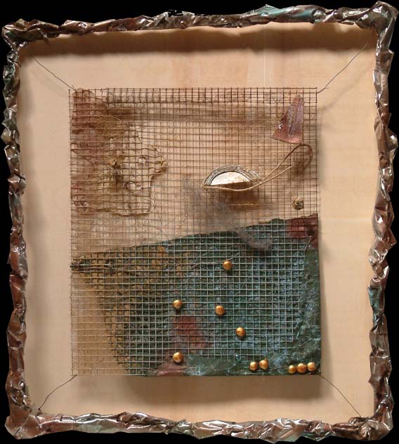 Installazione 15 Cartapersta, specchi su tavola 48x60