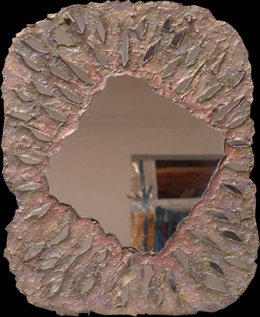 Installazione 15 Cartapersta, specchi su tavola 48x60