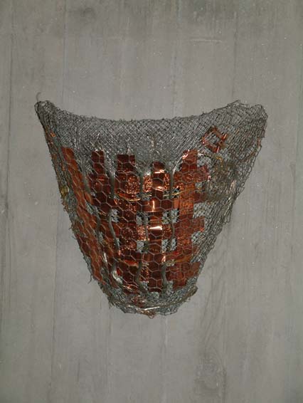 Installazione 5 Rame e rete metallica   40x45x18