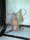 Installations 10 Copper, metal  net and papermache 120x120x70