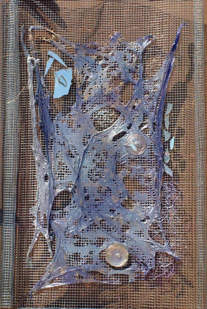 Metallo 2 Tecnica mista su plastica e rete metallica 70x100