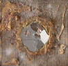 Metallo 3 Tecnica mista su cartone e rete metallica 80x80