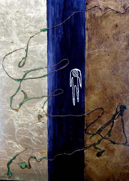 Oroscuro 24Tecnica mista tela 60x80
