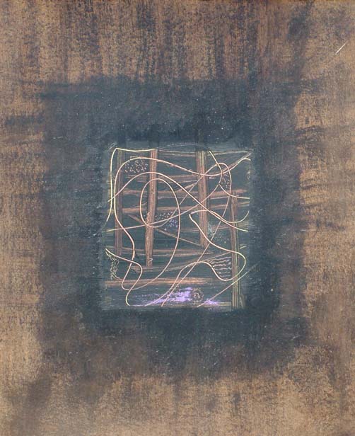 Oroscuro 15 Tecnica mista su cartone 50x60