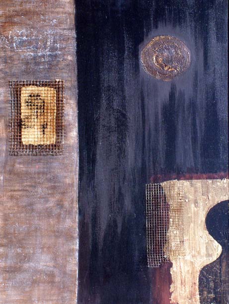 Oroscuro 9 Tecnica mista su tela 60x90