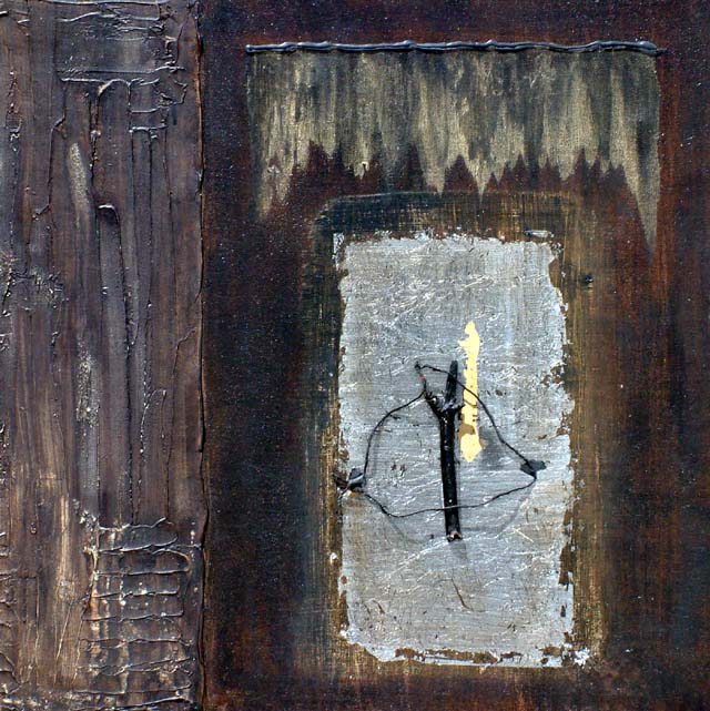 Oroscuro 7 Tecnica mista su tela 50x50