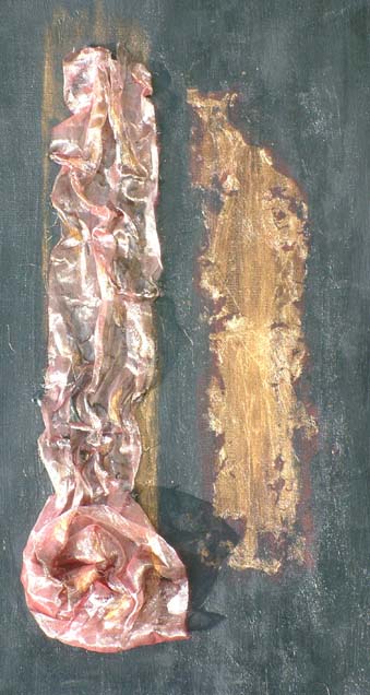 Oroscuro 6 Tecnica mista su tela 25x45