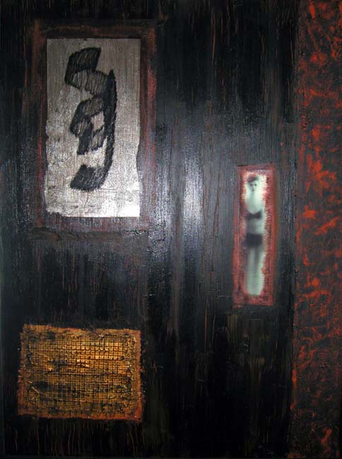 Oroscuro 23 Tecnica mista tela 60x80