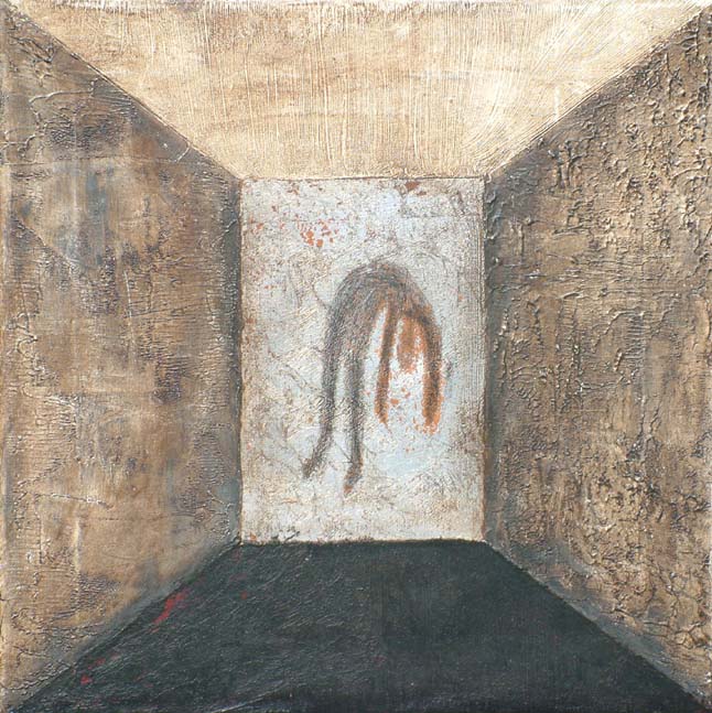 Oroscuro 1 Tecnica mista su tela 30x30