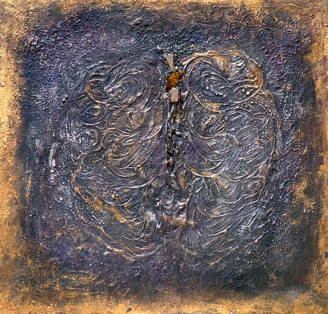 Oroscuro 37 Tecnica mista su tavola 60x60
