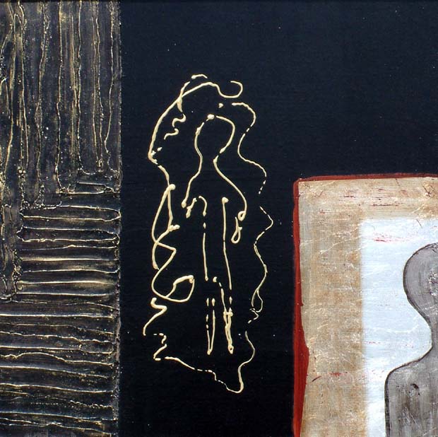 Oroscuro 21 Tecnica mista tela 50x50