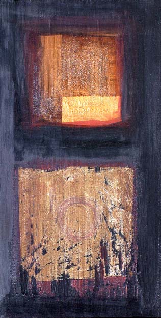 Oroscuro 17 Tecnica mista tela 25x45