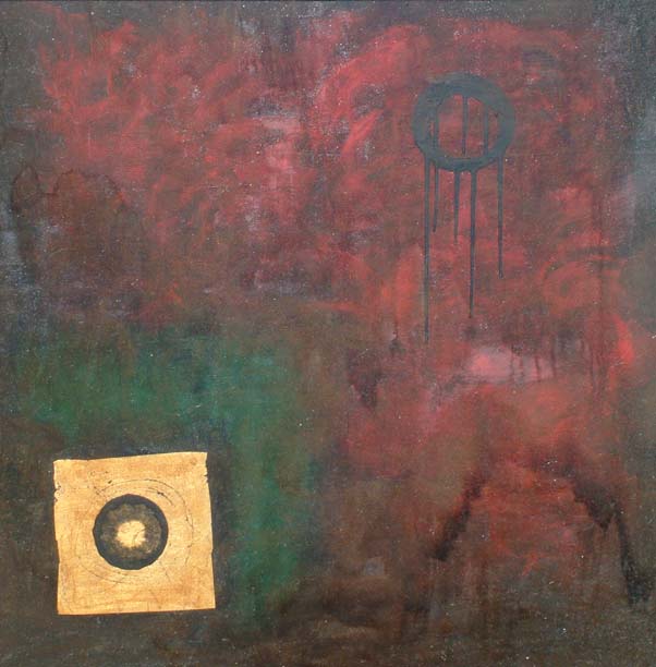 Oroscuro 16 Tecnica mista  su tela 70x70