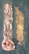 Oroscuro 6 Tecnica mista su tela 25x45